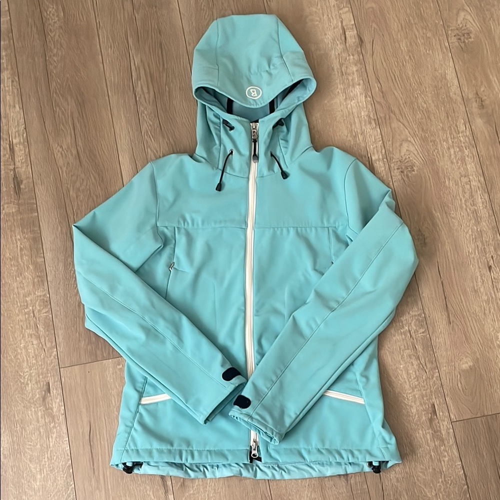 Bogner Fire + Ice Women’s blue hooded ski jacket size medium